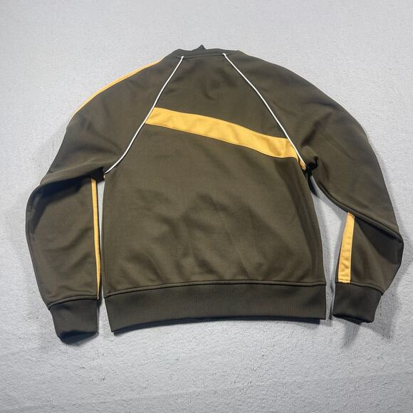 VTG Volcom Track Jacket Men L Green Stripe Full Zip V Line Science Y2K - Picture 10 of 11